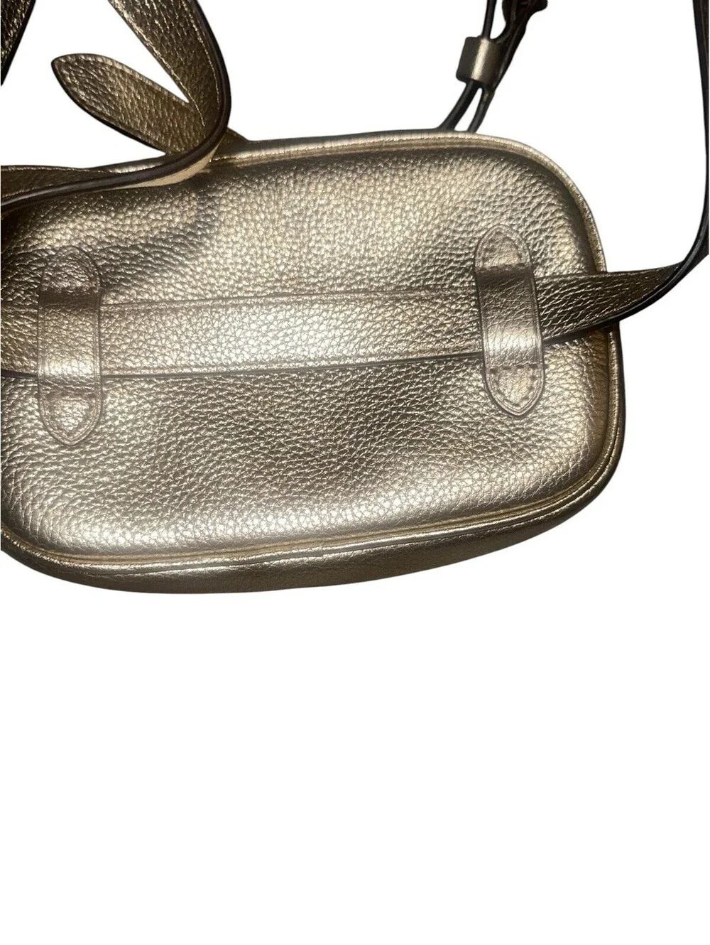 New COACH Metallic Gold Leather Fanny Pack Belt Bag